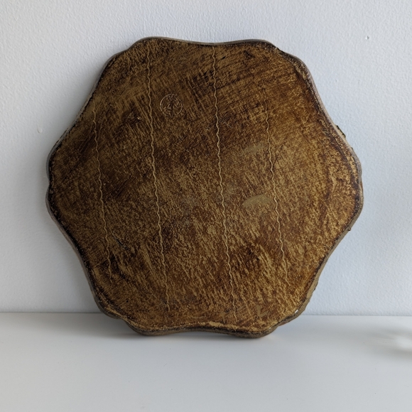 Vintage Wood Italian Florentine Embellished Gold Painted Tray Italy - Picture 3 of 10